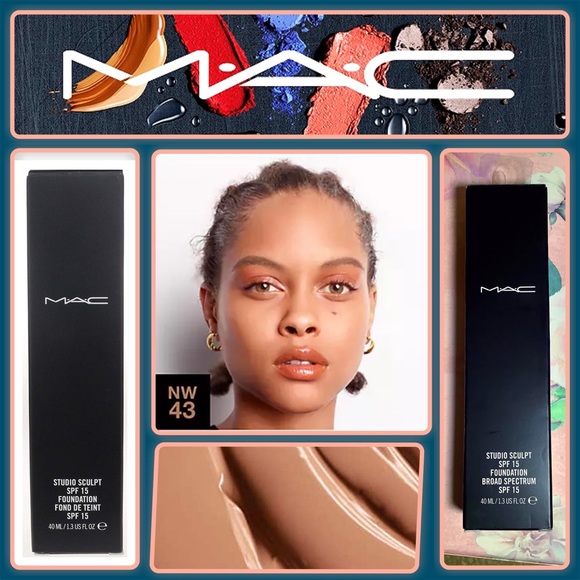 MAC COSMETICS- Studio Sculpt SPF15 Foundation {NW43} - Picture 1 of 13